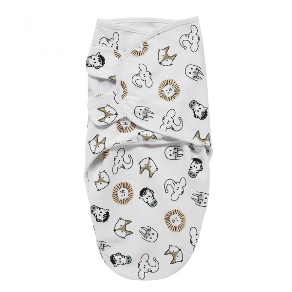 Meyco Swaddle Animal Multicolour 0-3 μηνών