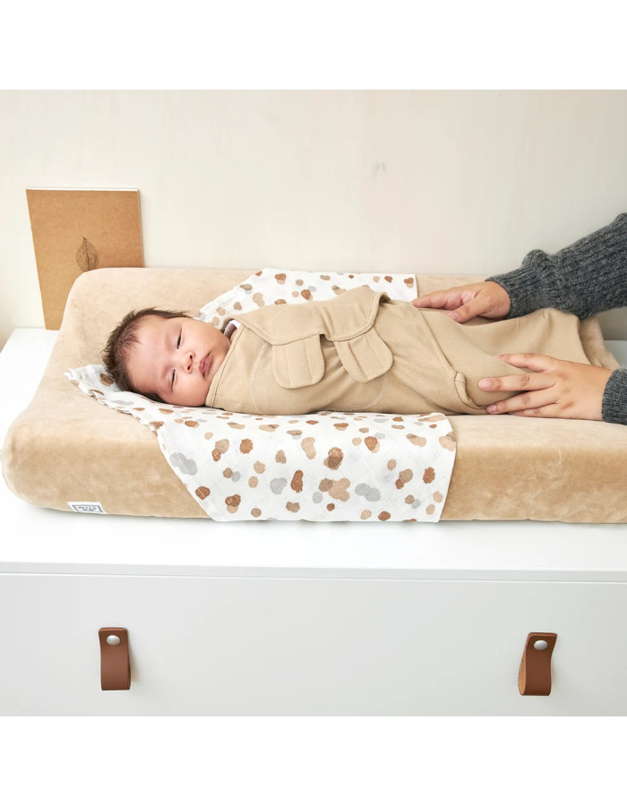 Meyco Swaddle Branches Sand 0-3 μηνών