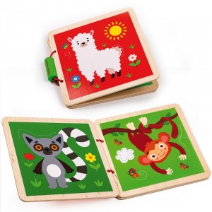 Ξύλινο Βιβλίο σε κουτί Zoo