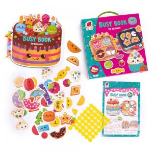 Busy Book με Velcro Ζωάκια Λιχουδιές