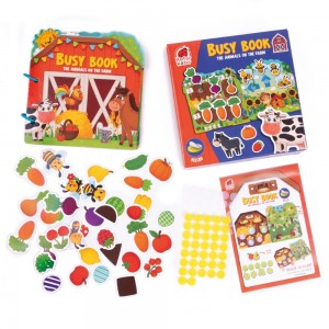Busy Book με Velcro Ζωάκια στη φάρμα