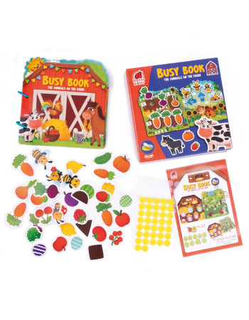 Busy Book με Velcro Ζωάκια στη φάρμα