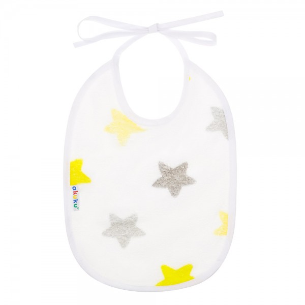 Αδιάβροχη Βαμβακερή Σαλιάρα με Δέσιμο για Βρέφη - Αστεράκια πολύχρωμα Αδιάβροχη Βαμβακερή Σαλιάρα με Δέσιμο για Βρέφη - Αστεράκια πολύχρωμα