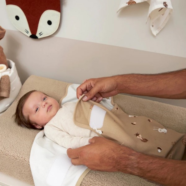 Meyco 2 Pack Swaddle Branches Sand 0-3 μηνών