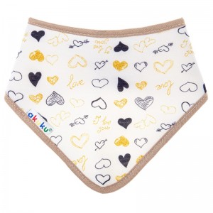 Σαλιάρα μπαντάνα – Καρδιές