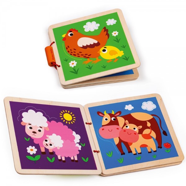 Ξύλινο Βιβλίο σε κουτί Μαμά και Μωρό Ξύλινο Βιβλίο σε κουτί Μαμά και Μωρό