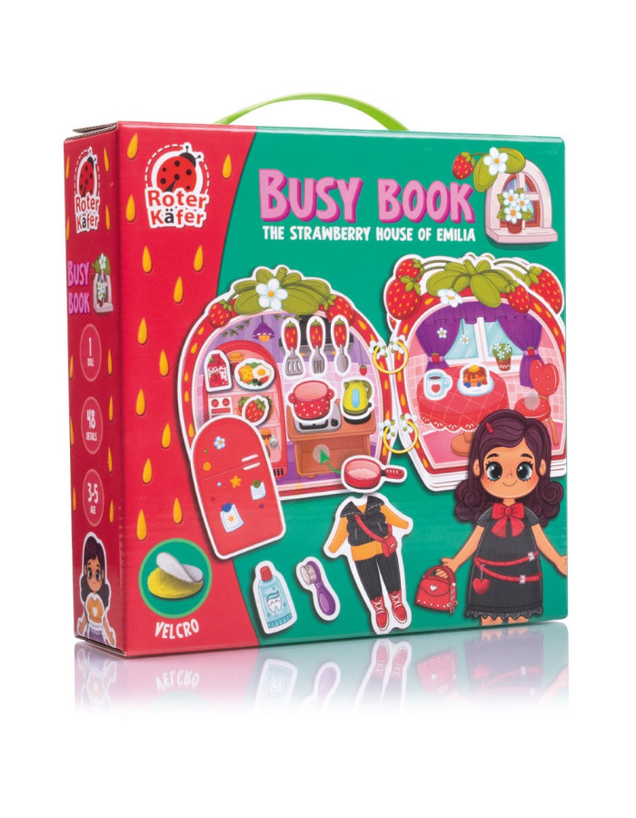 Busy Book με Velcro Φραουλόσπιτο