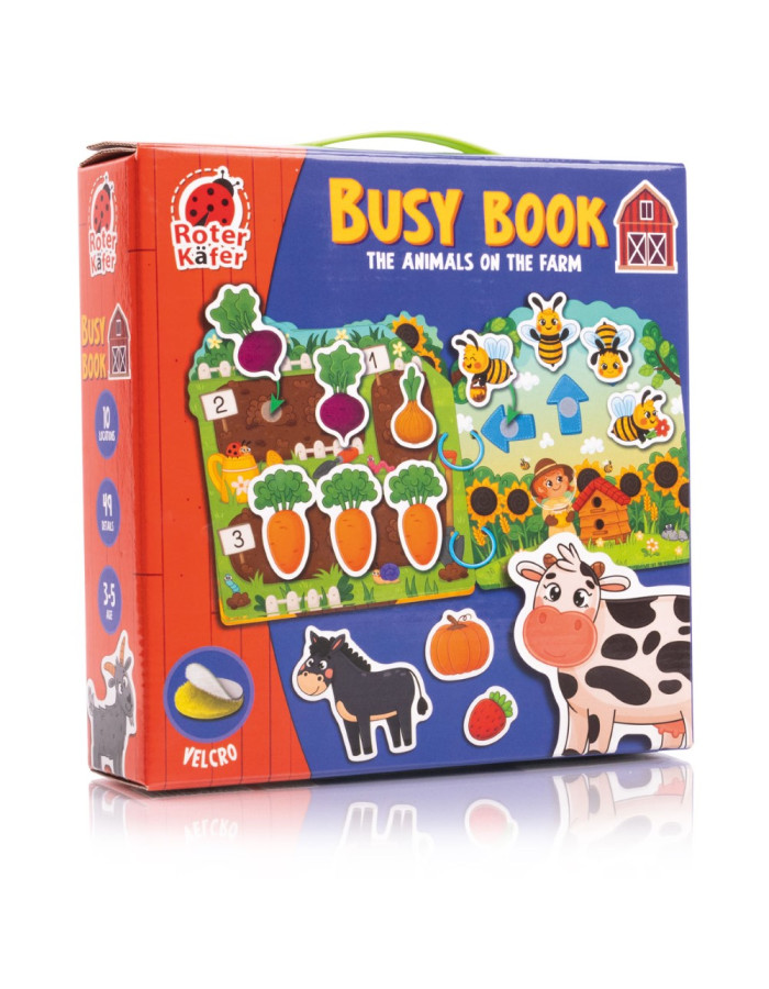 Busy Book με Velcro Ζωάκια στη φάρμα