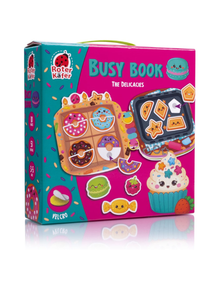 Busy Book με Velcro Ζωάκια Λιχουδιές