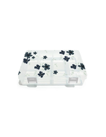 Melii – Snackle Box Medium Transparent Blue Flower