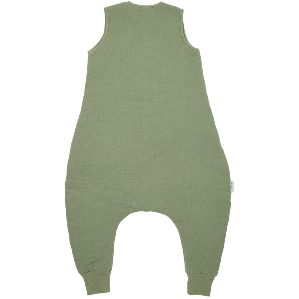 Meyco 100% Βαμβακερός Υπνόσακος με Ποδαράκια Muslin Olive Green (9 μηνών-5 ετών) - 104cm