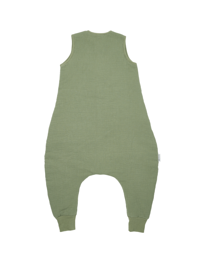 Meyco 100% Βαμβακερός Υπνόσακος 2.0 Tog με Ποδαράκια Muslin Olive Green (9 μηνών-5 ετών) - 104cm