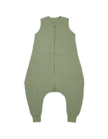 Meyco 100% Βαμβακερός Υπνόσακος 2.0 Tog με Ποδαράκια Muslin Olive Green (9 μηνών-5 ετών) - 80cm