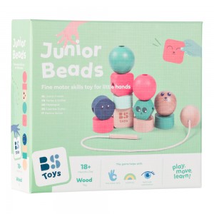Bs Toys – Ξύλινο Παιχνίδι Λεπτής Κινητικότητας με Χάντρες