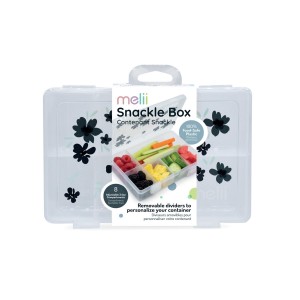 Melii – Snackle Box Medium Transparent Blue Flower