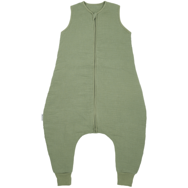 Meyco 100% Βαμβακερός Υπνόσακος με Ποδαράκια Muslin Olive Green (9 μηνών-5 ετών) - 92cm
