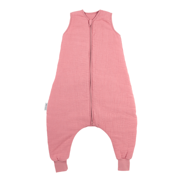 Meyco 100% Βαμβακερός Υπνόσακος 2.0 Tog με Ποδαράκια Muslin Rose (9 μηνών-5 ετών) - 92cm