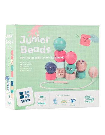 Bs Toys – Ξύλινο Παιχνίδι Λεπτής Κινητικότητας με Χάντρες