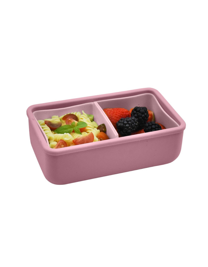 Melii – Bento Σιλικόνης 2 Θέσεων 700ml Blush/Berry