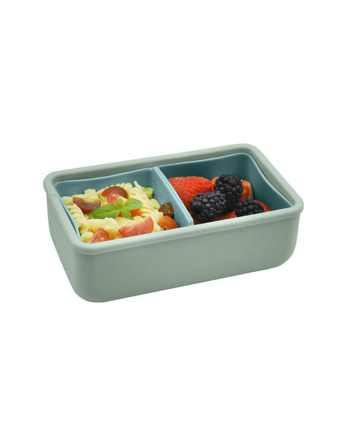 Melii – Bento Σιλικόνης 2 Θέσεων 700ml Sage/Cactus