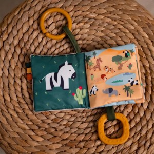 Μαλακό Διαδραστικό Βιβλιαράκι για Βρέφη Jungle