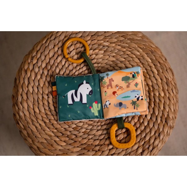 Μαλακό Διαδραστικό Βιβλιαράκι για Βρέφη Jungle