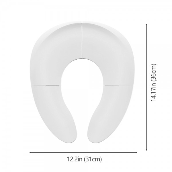 Πτυσσόμενο Κάθισμα Τουαλέτας Λευκό