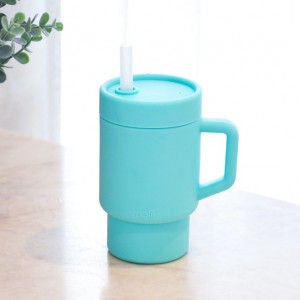 Melii – Παγούρι Σιλικόνης με Καλαμάκι Tumbler Μπλε