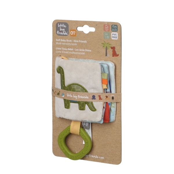 Μαλακό Διαδραστικό Βιβλιαράκι για Βρέφη Dino