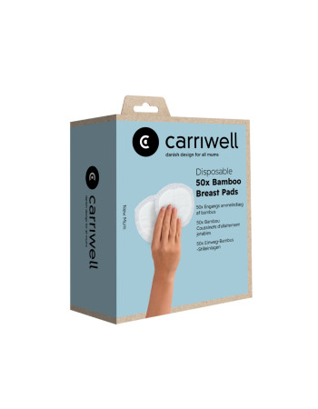 Carriwell Επιθέματα Στήθους Μίας Χρήσης από Μπαμπού (50τμχ.)  |  CW140700