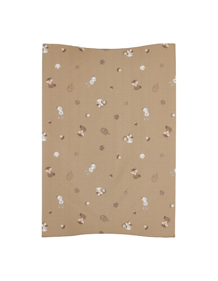 Meyco Μαλακή Αλλαξιέρα Μωρού Forest Animals Sand 50x70cm