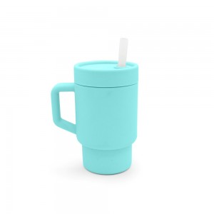 Melii – Παγούρι Σιλικόνης με Καλαμάκι Tumbler Μπλε