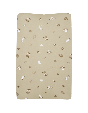 Meyco 100% Βαμβακερό Κάλυμμα Αλλαξιέρας - Forest Animals Sand