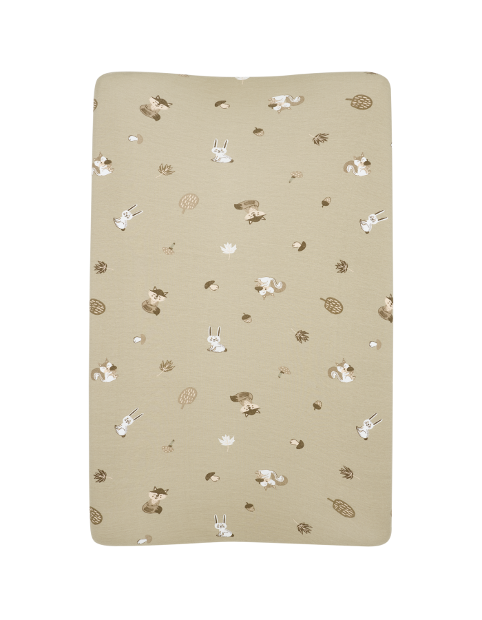 Meyco 100% Βαμβακερό Κάλυμμα Αλλαξιέρας - Forest Animals Sand
