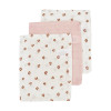 Meyco Σετ 3 Απορροφητικές Λαβέτες/Μουσελίνες Mini Panther Soft Pink – 30x30cm  |  MEY-457054