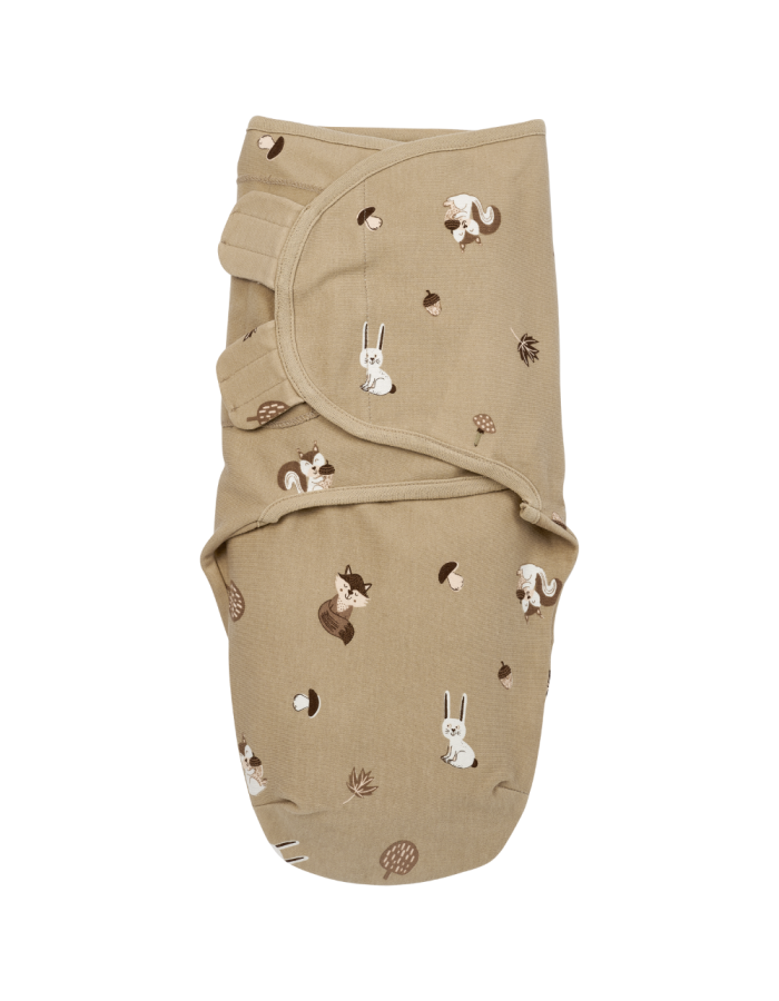 Meyco 2 Pack Swaddle Forest Animals Sand 0-3 μηνών  |  MEY-155.165.33.01B