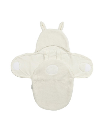 Meyco Wrap Κουβερτούλα Teddy για τη βόλτα Rabbit Natural
