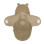 Meyco Wrap Κουβερτούλα Teddy για τη βόλτα Bear Brown