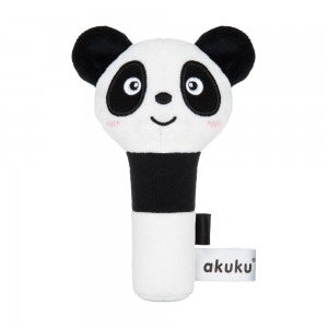 Βελούδινη Κουδουνίστρα Squeaker Panda