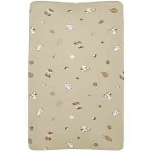 Meyco 100% Βαμβακερό Κάλυμμα Αλλαξιέρας - Forest Animals Sand