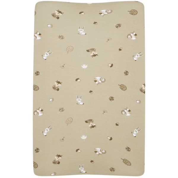 Meyco 100% Βαμβακερό Κάλυμμα Αλλαξιέρας - Forest Animals Sand