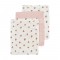 Meyco Σετ 3 Απορροφητικές Λαβέτες/Μουσελίνες Mini Panther Soft Pink – 30x30cm