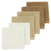 Meyco Πετσετάκια Λαβέτες Πακέτο των 6 Offwhite/Sand/Toffee (30x30cm)  |  MEY-611671