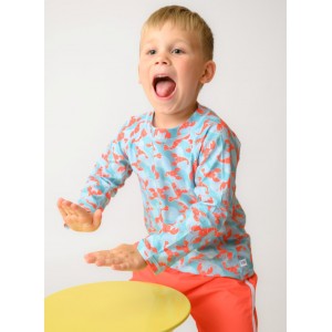 Σετ UV Μαγιώ Πάνα Bucket Καπέλο Μπλούζα Lobster 