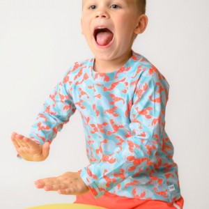 Σετ UV Μαγιώ Πάνα Bucket Καπέλο Μπλούζα Lobster