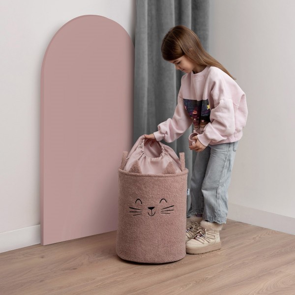 Sipo Πολυχρηστικό Καλάθι Premium Μπουκλέ Ροζ Γατούλα 43L