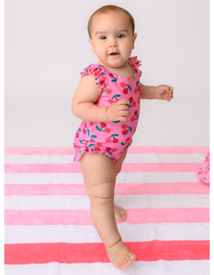 Zoocchini Kids One-Piece Swimsuit Cherry