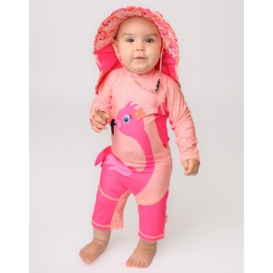 Zoocchini Παιδικό Μαγιό Ολόσωμο με Μακρύ Μανίκι  - 6-12m