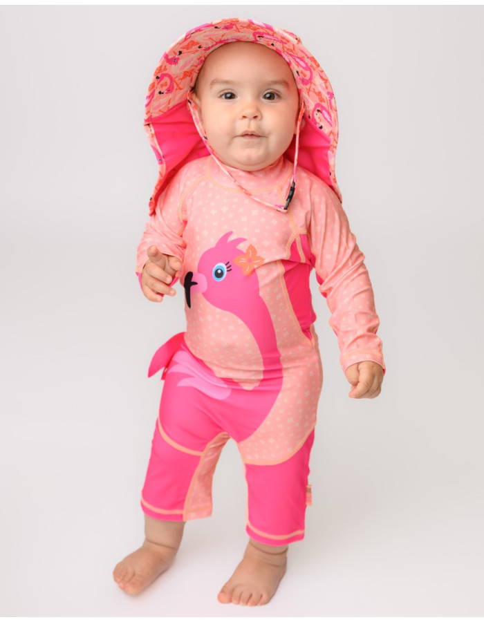 Zoocchini Παιδικό Μαγιό Ολόσωμο με Μακρύ Μανίκι - 12-24m