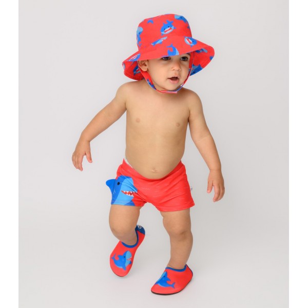 Zoocchini Παιδικό Swim Trunk Sherman the Shark - 12-24m